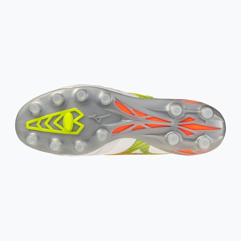 Buty piłkarskie Mizuno Morelia Neo V β Japan FG white/lava orange/evening primrose 2
