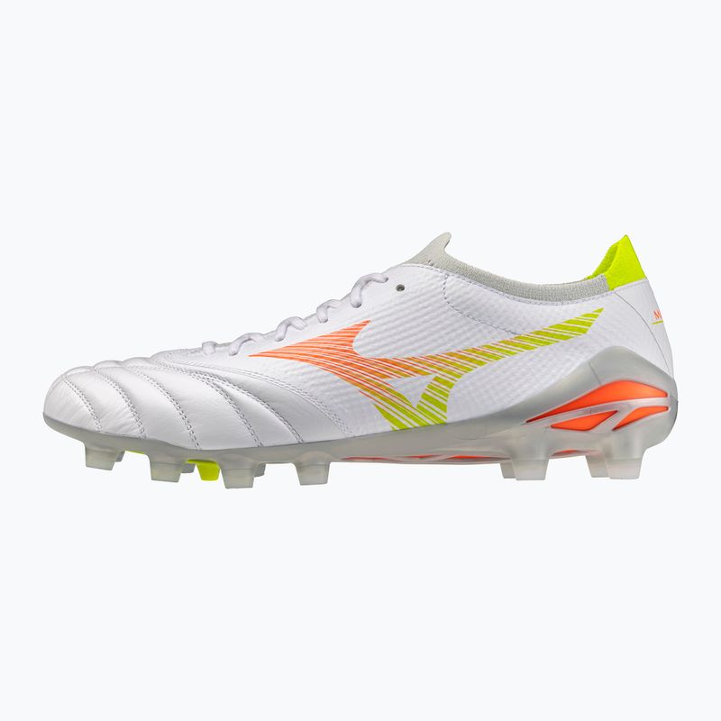 Buty piłkarskie Mizuno Morelia Neo V β Pro FG white/lava orange/evening primrose
