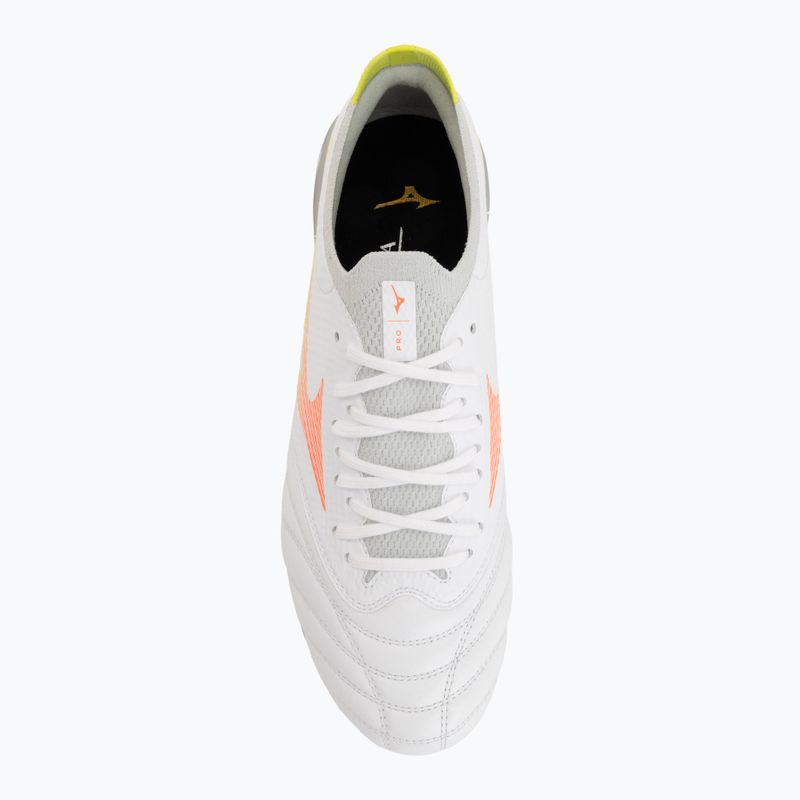Buty piłkarskie Mizuno Morelia Neo V β Pro AG white/lava orange/evening primrose 5