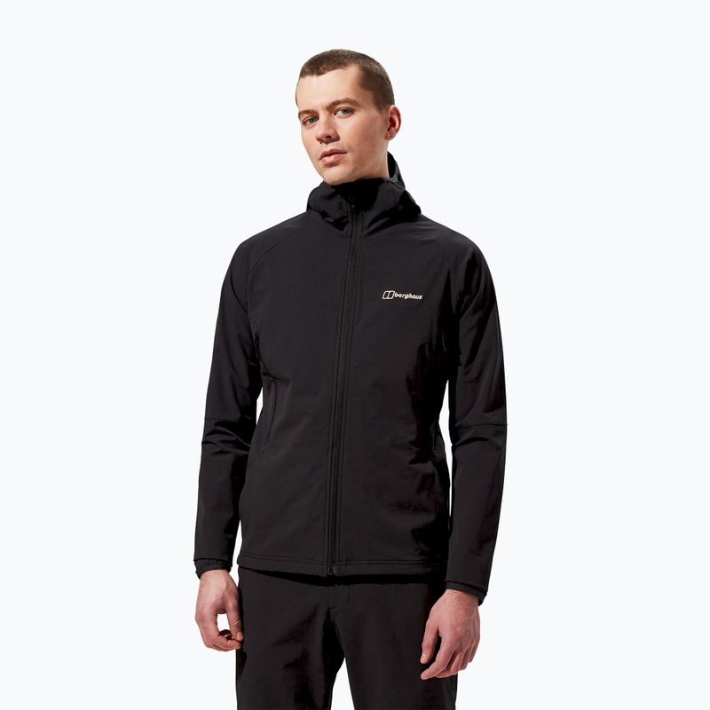 Kurtka softshell męska Berghaus Skelbo black