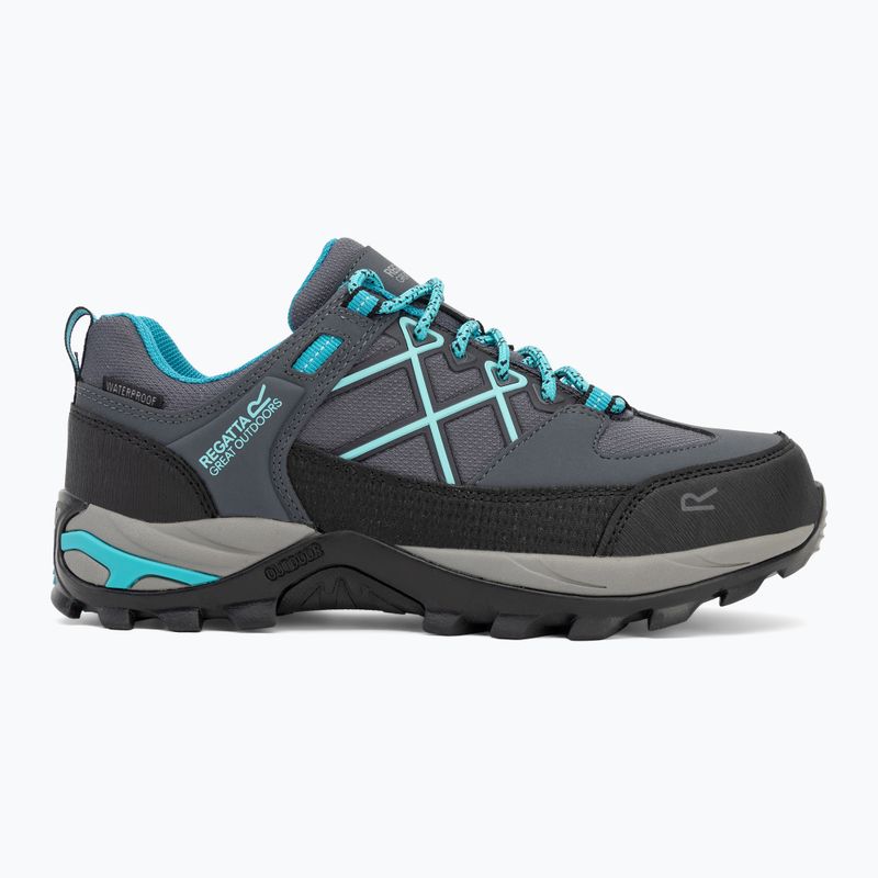 Buty trekkingowe damskie REGATTA Samaris III Low seal grey/turquoise 2