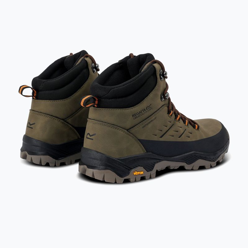 Buty trekkingowe męskie REGATTA Blake olive night/pumpkin spice 4