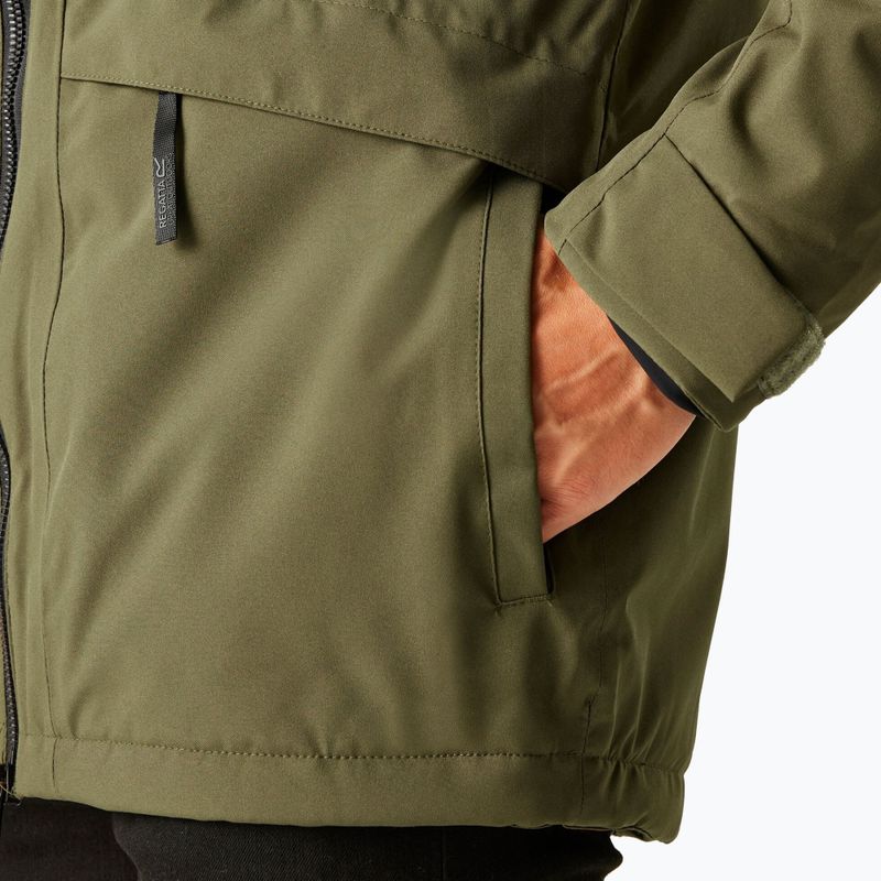 Kurtka przeciwdeszczowa męska Regatta Balaton olive night/black 7