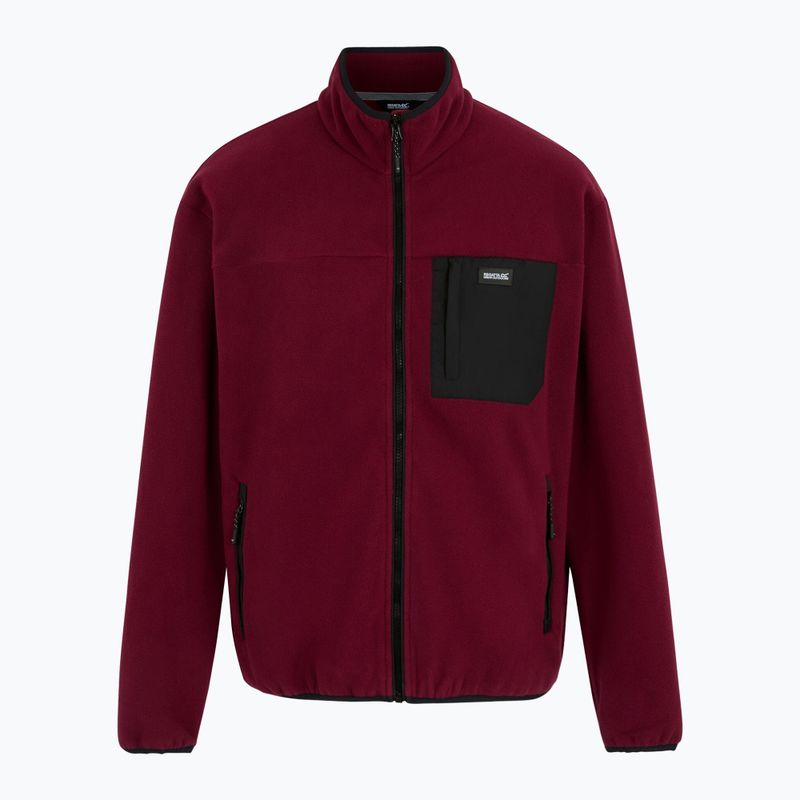 Bluza polarowa męska REGATTA Frankie Full Zip dark maroon 6