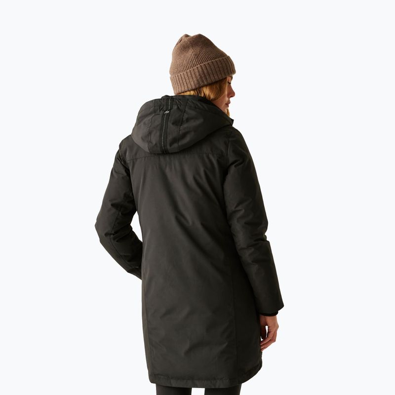 Kurtka przeciwdeszczowa damska REGATTA Marron black/mocha 3