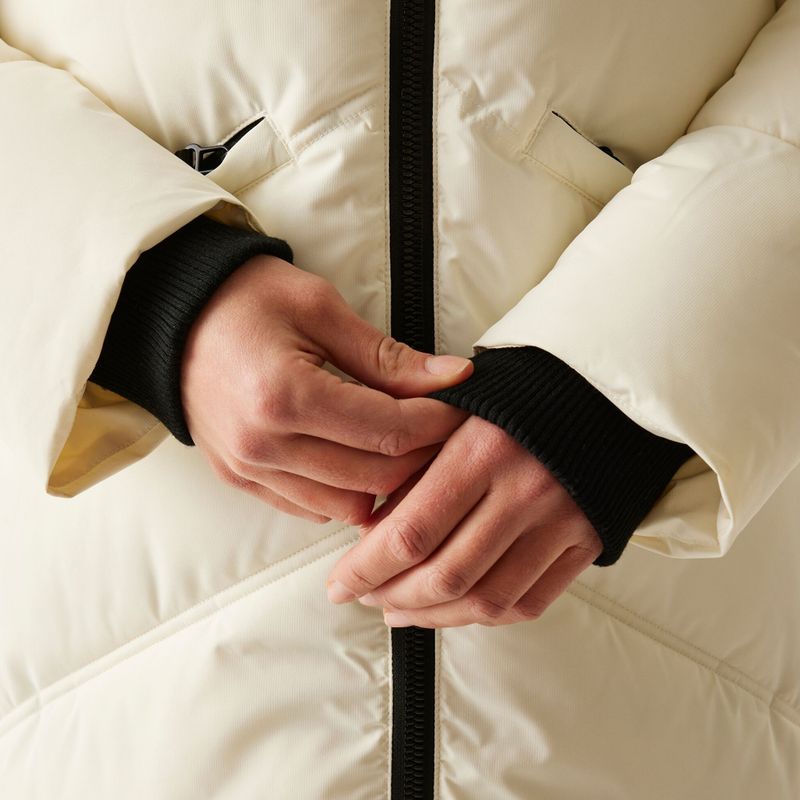 Płaszcz ocieplany damski REGATTA Ujeane stone white/black 7