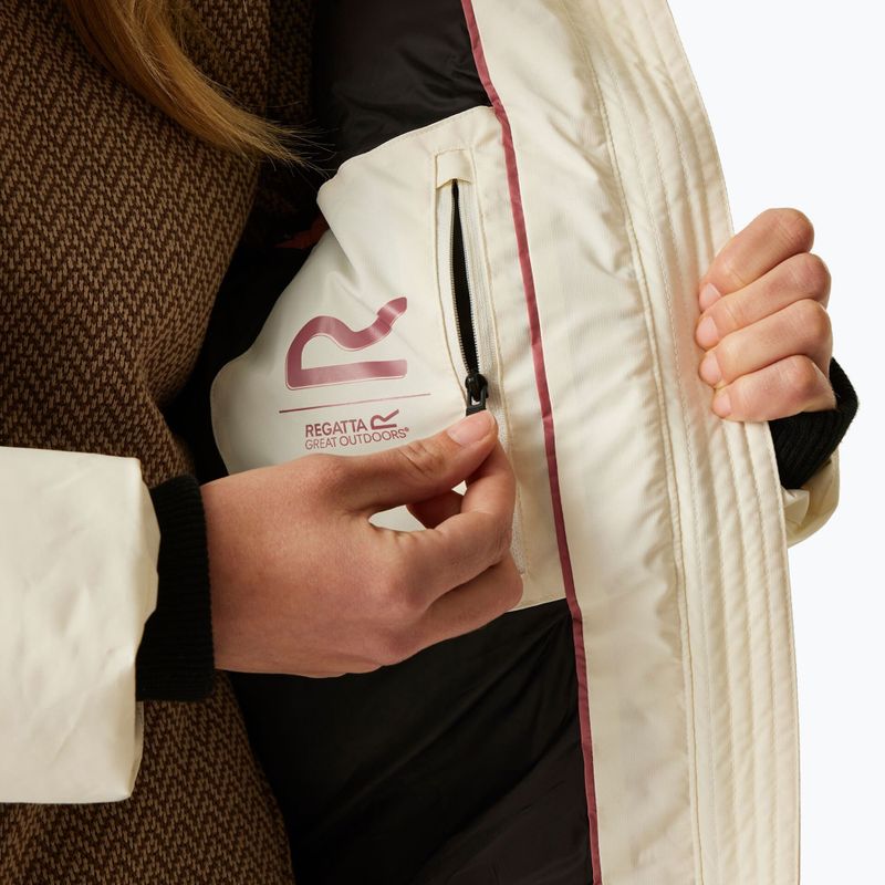 Płaszcz ocieplany damski REGATTA Ujeane stone white/black 9
