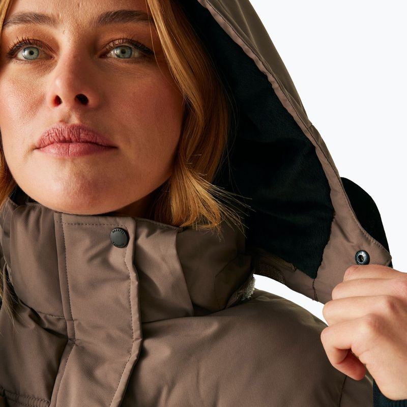 Płaszcz ocieplany damski REGATTA Eryn mocha/black 5