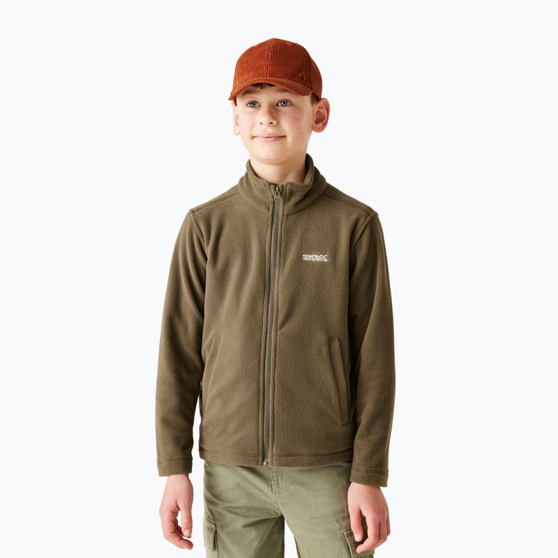 Bluza polarowa dziecięca Regatta King II olive night 4