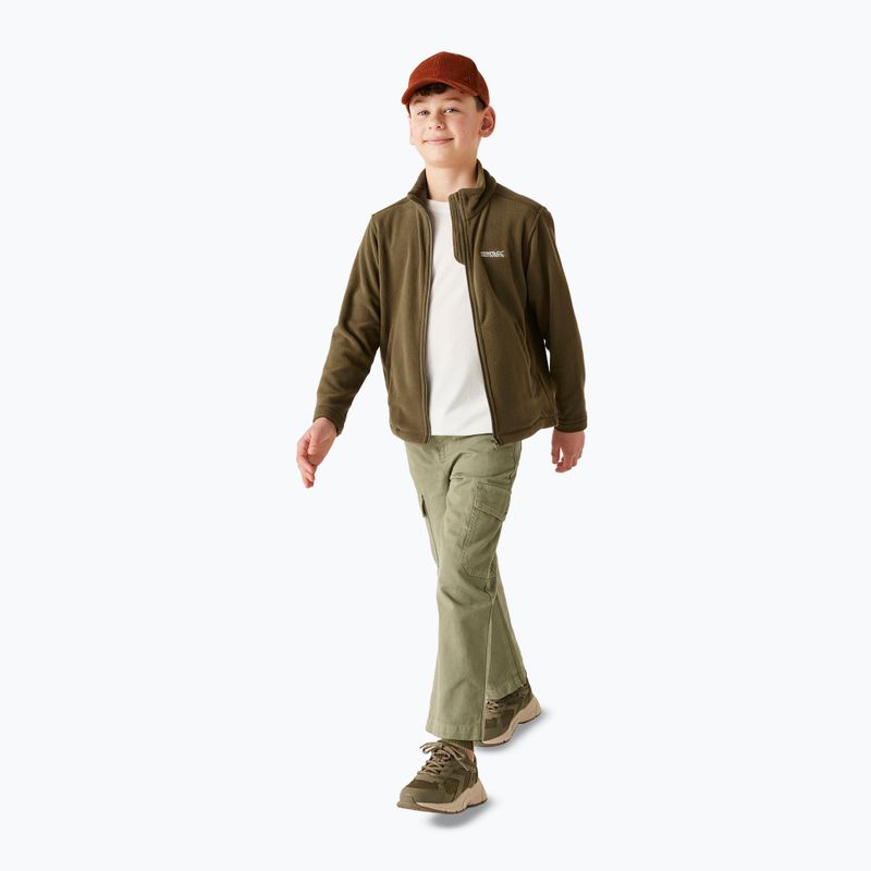 Bluza polarowa dziecięca Regatta King II olive night 5