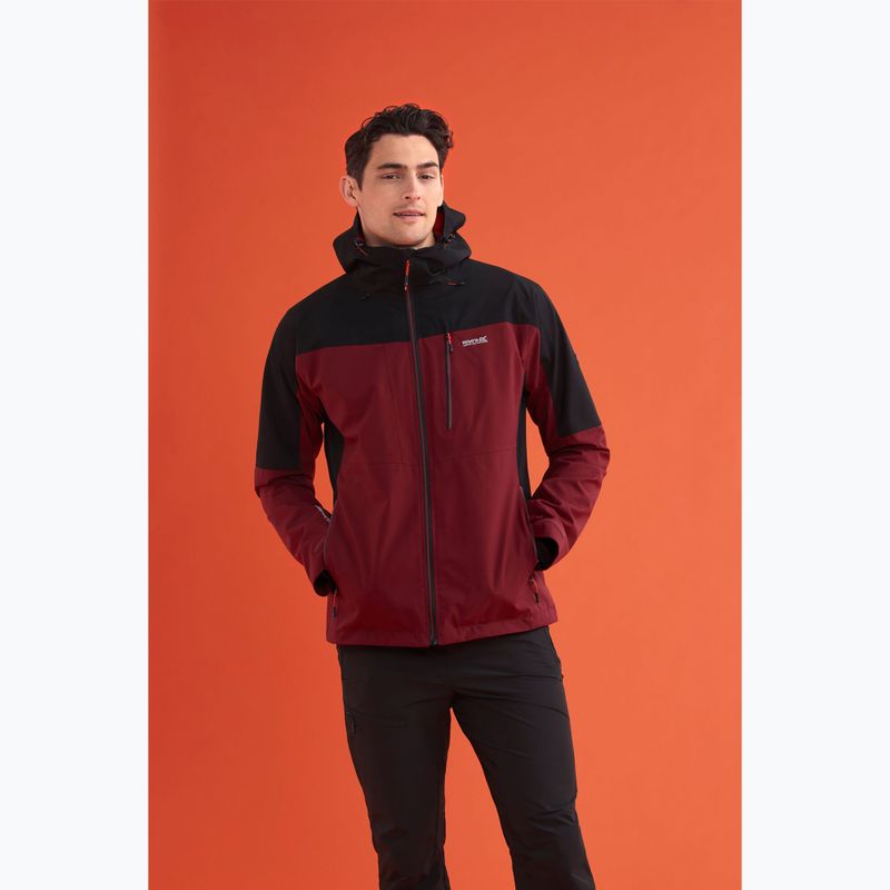 Kurtka 3w1 męska REGATTA Wentwood dark maroon/black 15