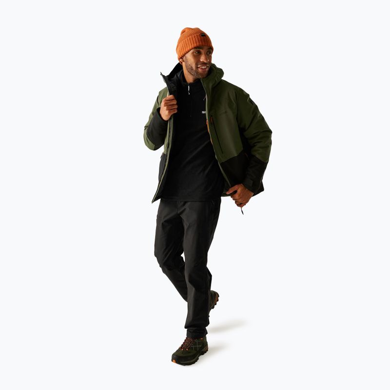 Kurtka przeciwdeszczowa męska REGATTA Highton Stretch Padded olive night/black 2
