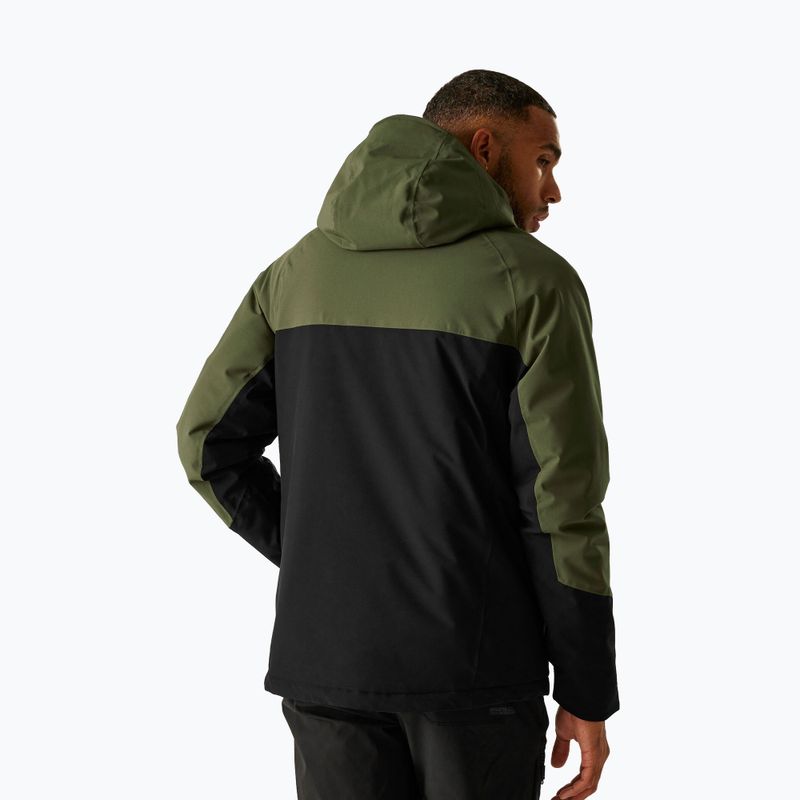 Kurtka przeciwdeszczowa męska REGATTA Highton Stretch Padded olive night/black 3