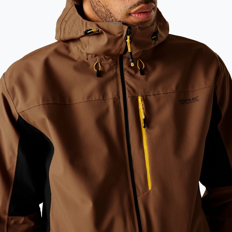 Kurtka softshell męska REGATTA Birchdale II nut brown/black 5