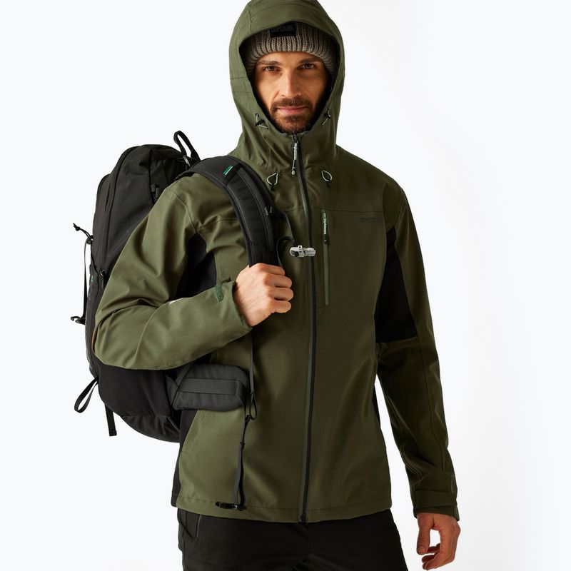 Kurtka softshell męska REGATTA Birchdale II olive night/black 4