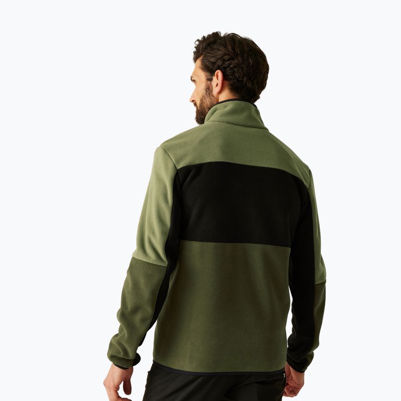 Bluza polarowa męska REGATTA Ormont oil green/black/olive night 3