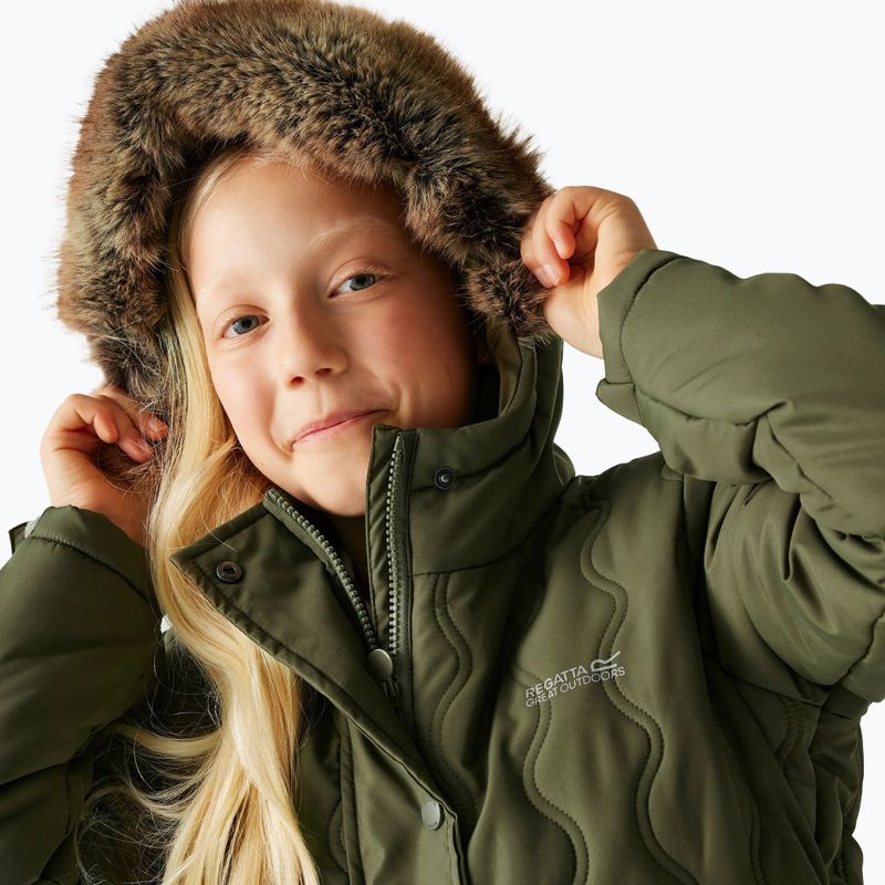 Płaszcz ocieplany dziecięcy Regatta Fabrizia II olive night 7