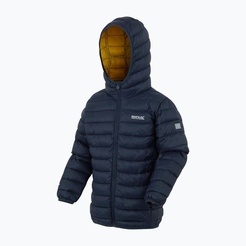 Kurtka dziecięca REGATTA Hooded Marizion navy/gold flake 3