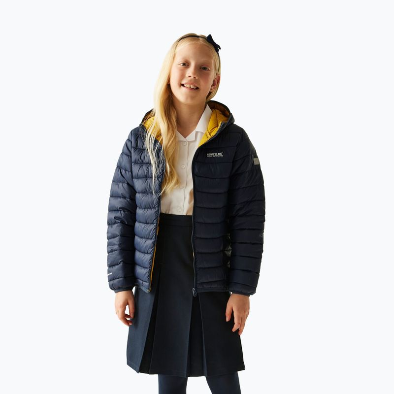 Kurtka dziecięca REGATTA Hooded Marizion navy/gold flake 7