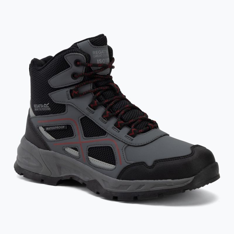 Buty turystyczne męskie REGATTA Vendeavour granite/rio red