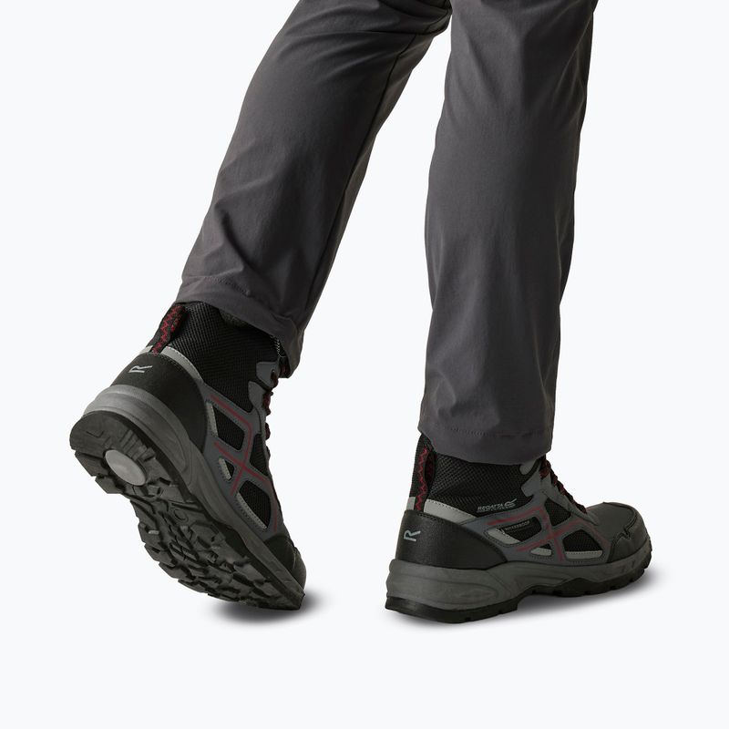 Buty turystyczne męskie REGATTA Vendeavour granite/rio red 6