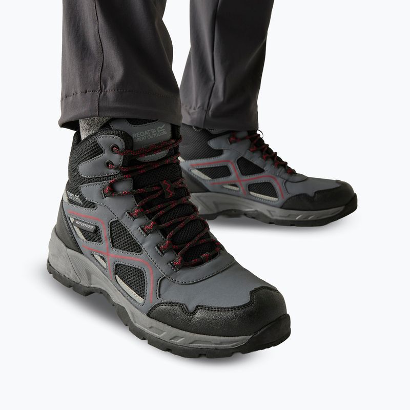 Buty turystyczne męskie REGATTA Vendeavour granite/rio red 7