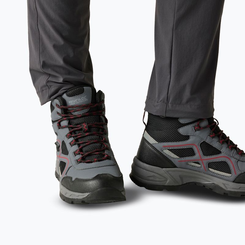 Buty turystyczne męskie REGATTA Vendeavour granite/rio red 8