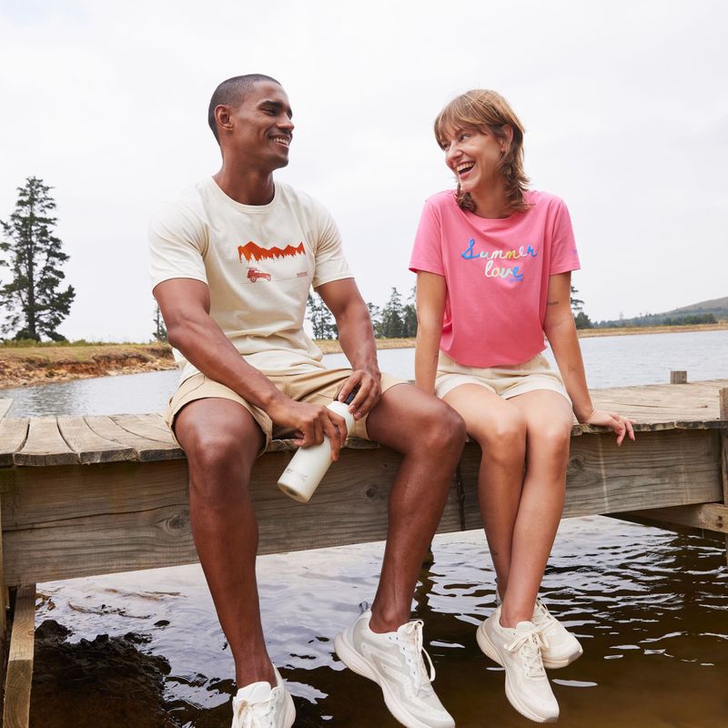 Koszulka męska Regatta ClineIX white stone wilderness 10