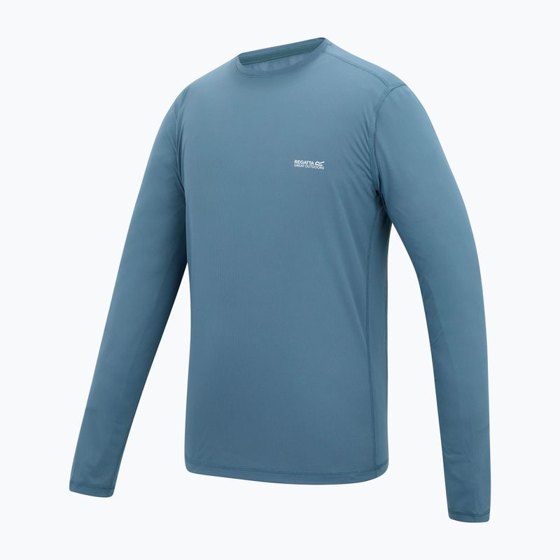 Longsleeve trekkingowy męski REGATTA Mindoi Anti Insect china blue 7