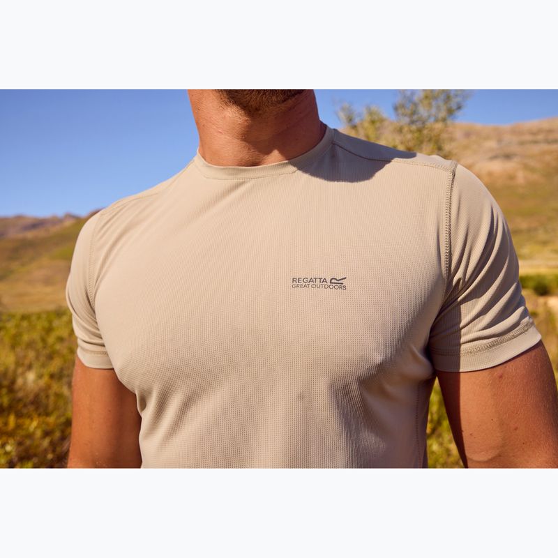 Koszulka trekkingowa męska REGATTA Mindoi Anti Insect abbeystone 6