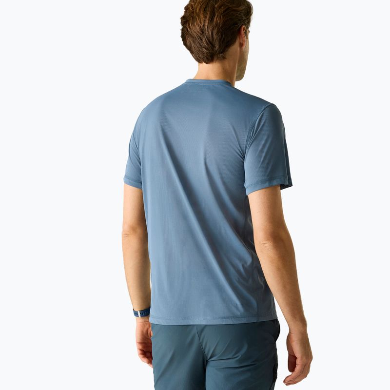 Koszulka trekkingowa męska REGATTA Mindoi Anti Insect china blue 3