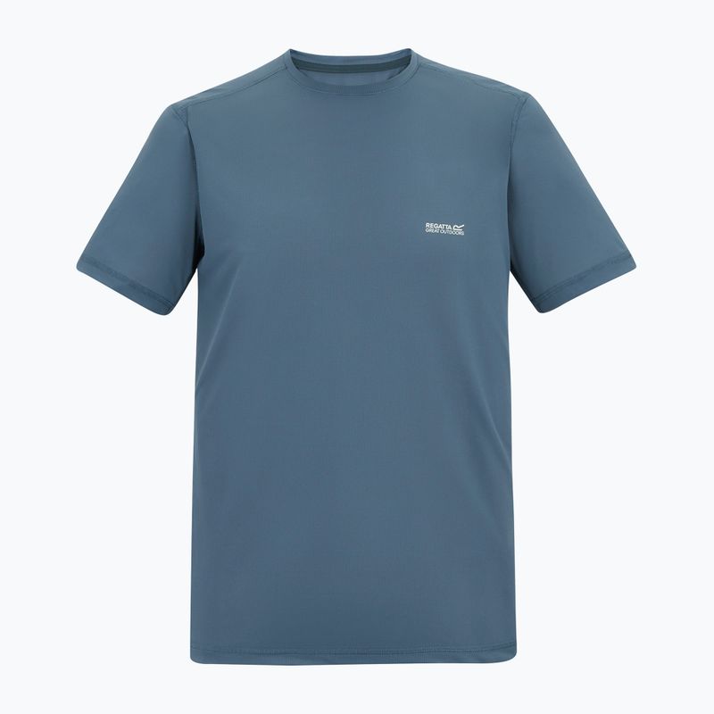 Koszulka trekkingowa męska REGATTA Mindoi Anti Insect china blue 5