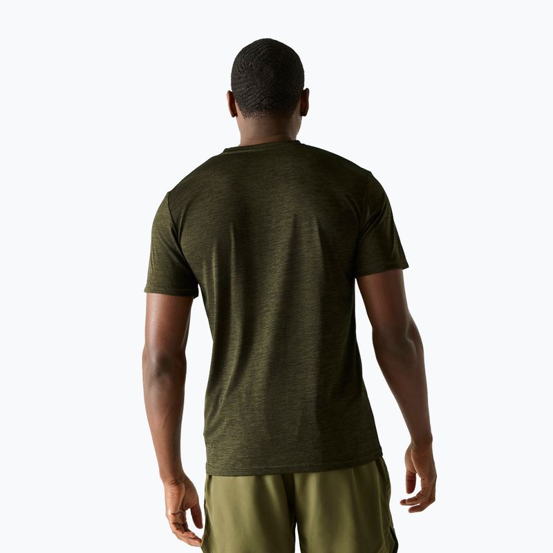 Koszulka trekkingowa męska REGATTA Fingal dark khaki marl 3
