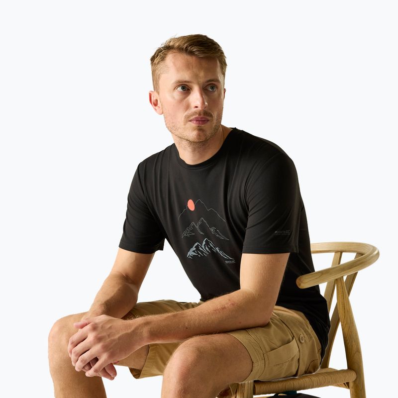 Koszulka trekkingowa męska REGATTA Fingal Stretch black 4