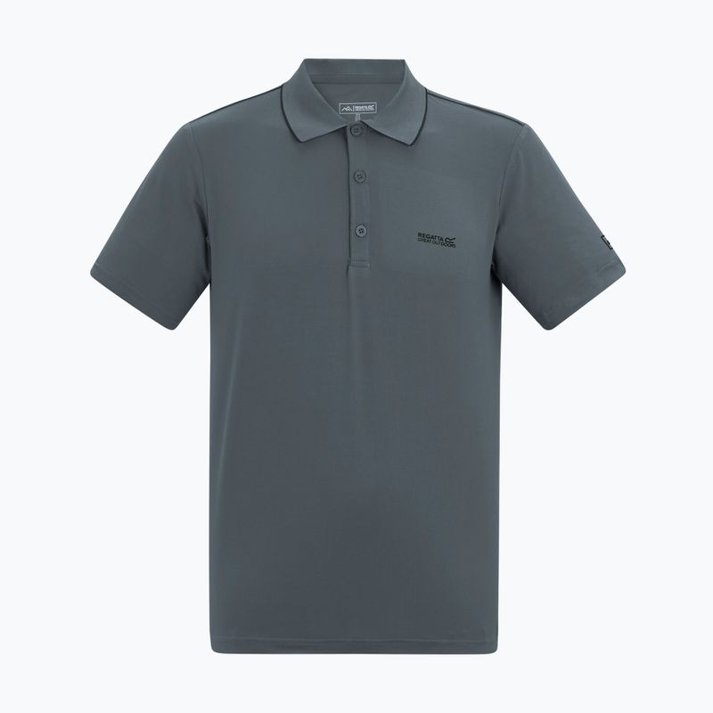 Koszulka trekkingowa męska REGATTA Polo Maverikstretch dark storm 5