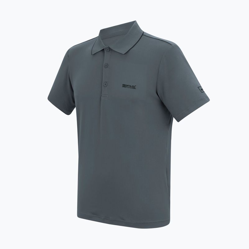 Koszulka trekkingowa męska REGATTA Polo Maverikstretch dark storm 7