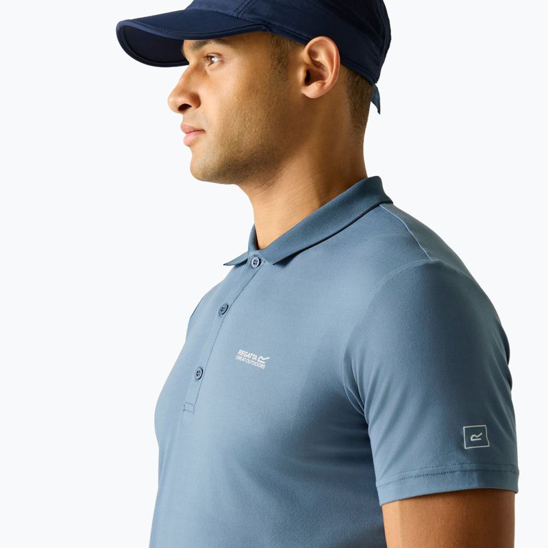 Koszulka trekkingowa męska REGATTA Polo Maverikstretch china blue 4