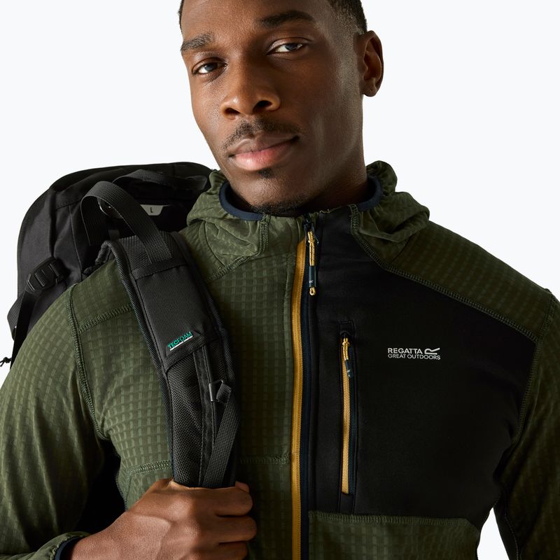 Bluza polarowa męska REGATTA Alven dark khaki/black 4