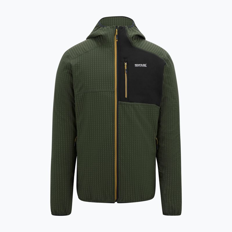 Bluza polarowa męska REGATTA Alven dark khaki/black 5