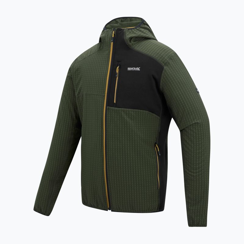 Bluza polarowa męska REGATTA Alven dark khaki/black 7