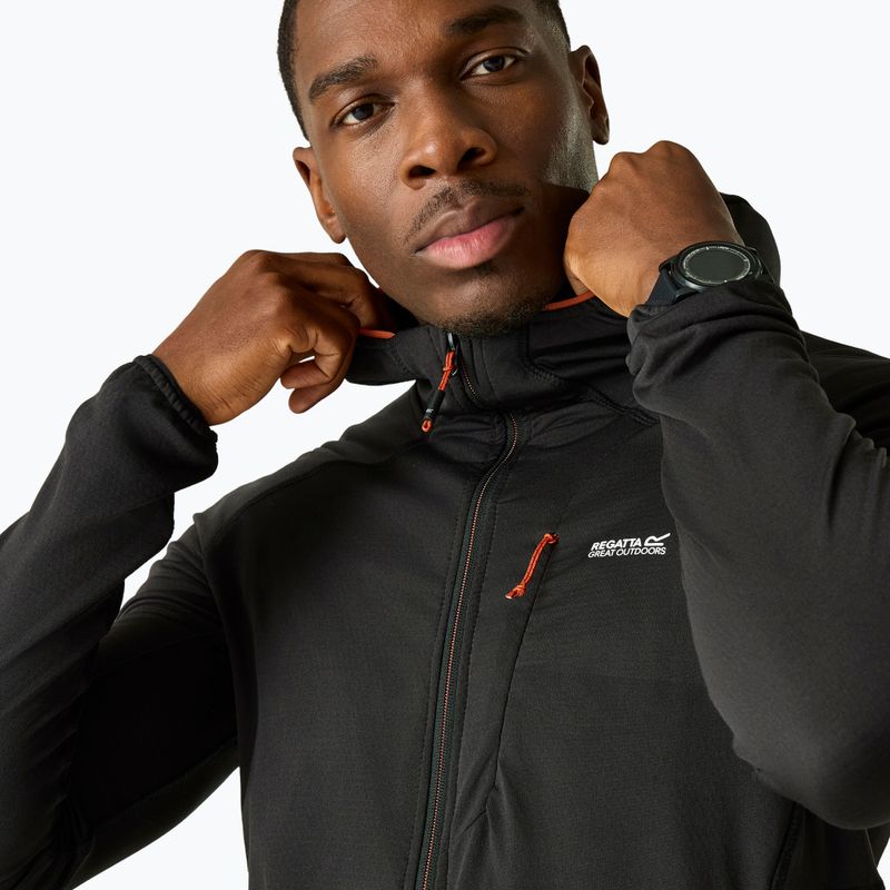 Bluza trekkingowa męska REGATTA Kadley Midlayer black 5
