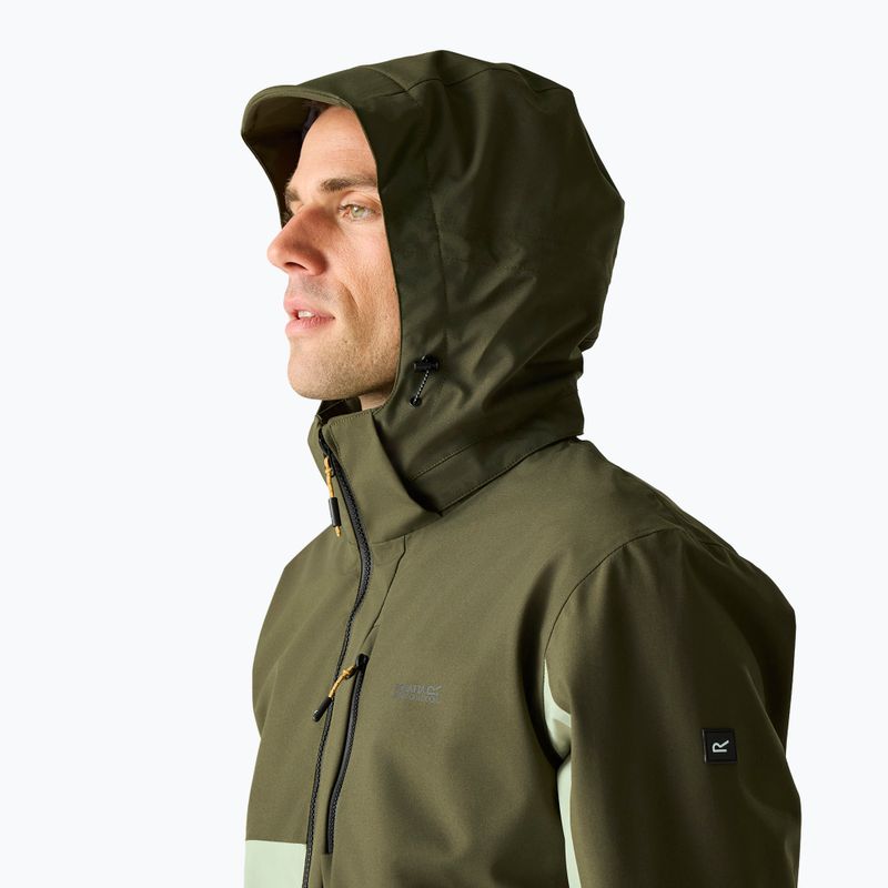 Kurtka przeciwdeszczowa męska REGATTA Waterproof Shell Bosfield light sage/dark khaki 5