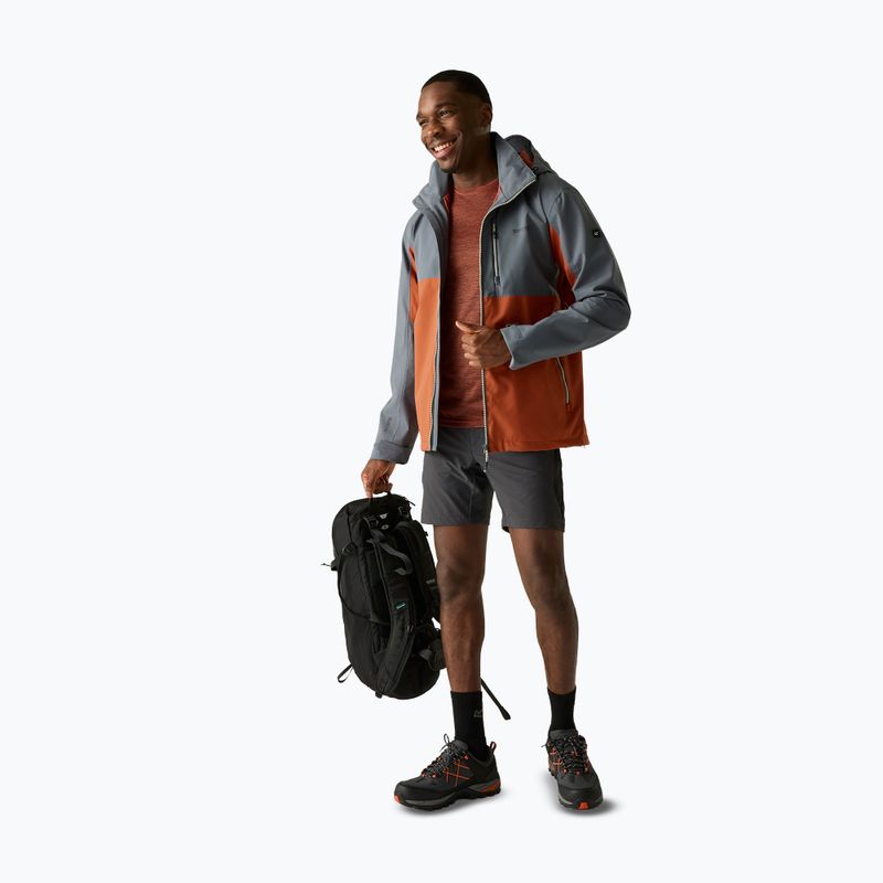 Kurtka przeciwdeszczowa męska REGATTA Waterproof Shell Bosfield brick/dark storm 2