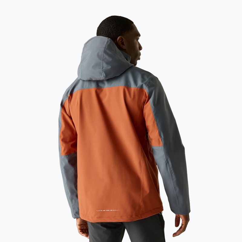 Kurtka przeciwdeszczowa męska REGATTA Waterproof Shell Bosfield brick/dark storm 3