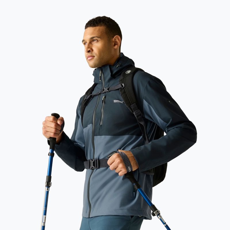 Kurtka przeciwdeszczowa męska REGATTA Waterproof Shell Bosfield china blue/night sky 5