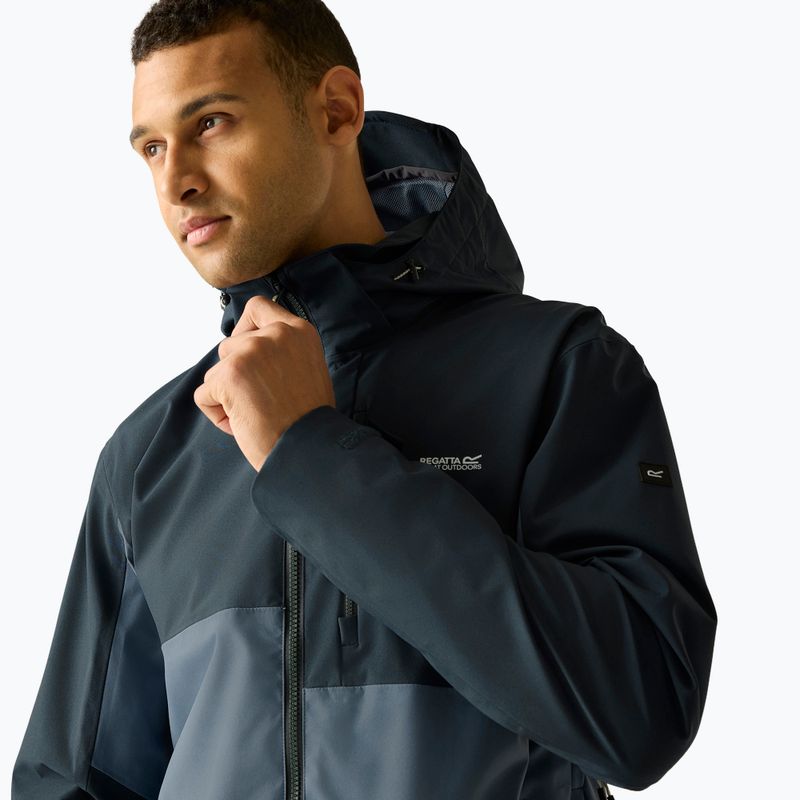 Kurtka przeciwdeszczowa męska REGATTA Waterproof Shell Bosfield china blue/night sky 7