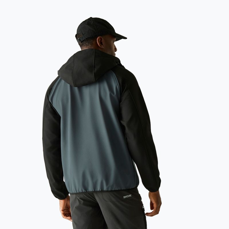 Kurtka softshell męska REGATTA Arec III dark storm/black 3