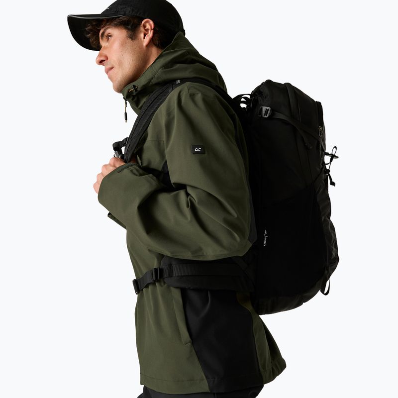 Kurtka przeciwdeszczowa męska REGATTA Birchdale II dark khaki/black 6