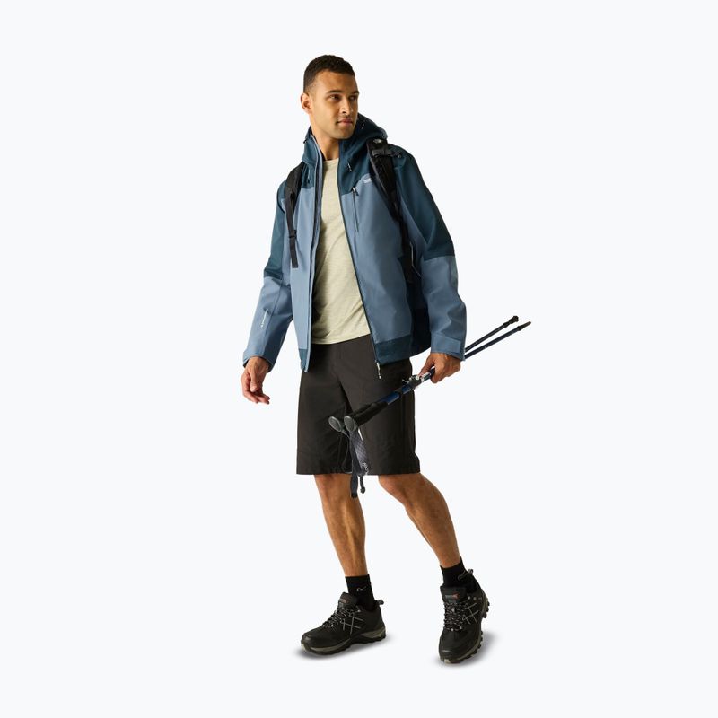 Kurtka przeciwdeszczowa męska REGATTA Highton Stretch IV chine blue/night sky 2