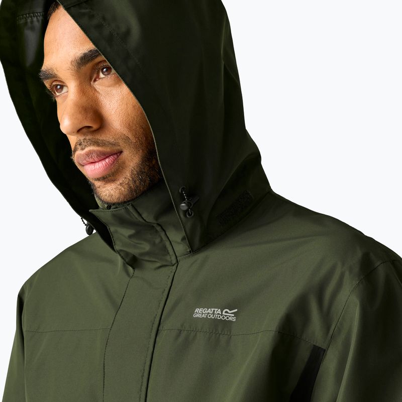 Kurtka softshell męska REGATTA Matt II dark khaki/black 5